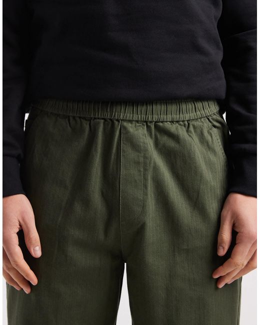 Farah Black Port Drawstring Trousers for men