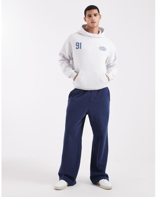 Cotton On White Cropped Fit Graphic Hoodie for men