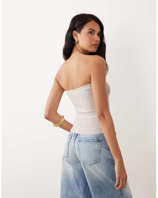 Gina Tricot Pink Super Stretch Tube Top