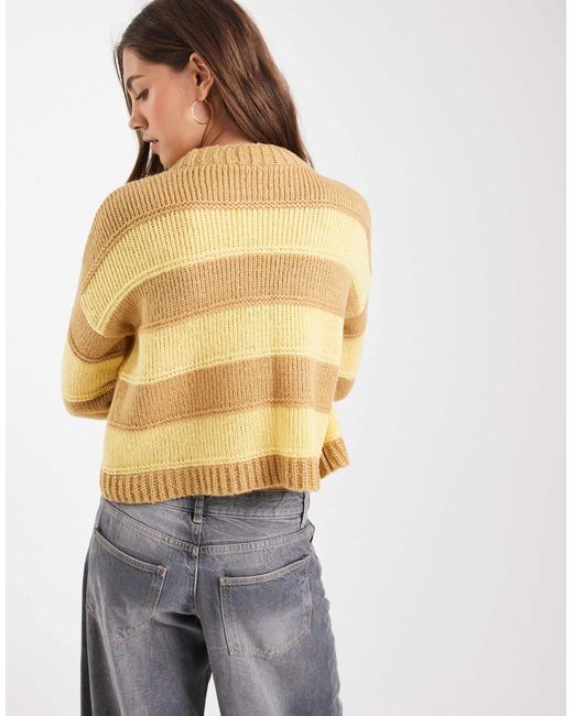 ASOS Blue – gestreifter strickpullover