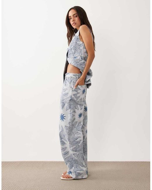 Never Fully Dressed Blue Ellie Denim Twill Pants