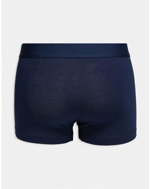Lacoste Blue 3 Pack Valentines Trunks for men