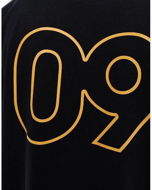 ASOS Blue Oversized T-shirt With Sports Graphic for men