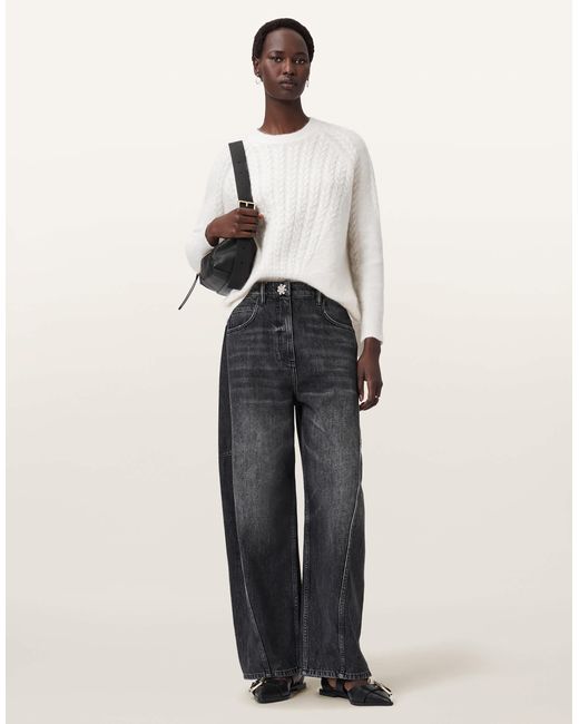 Kit - pull col ras AllSaints en coloris White
