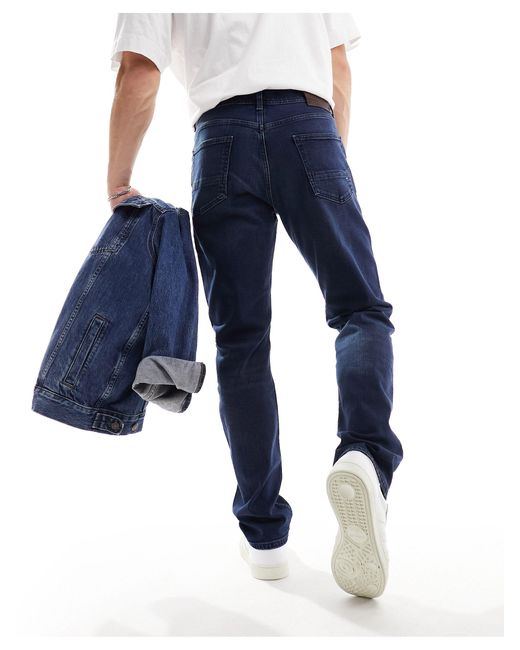 Tommy Hilfiger – regulär geschnittene jeans in Blue für Herren