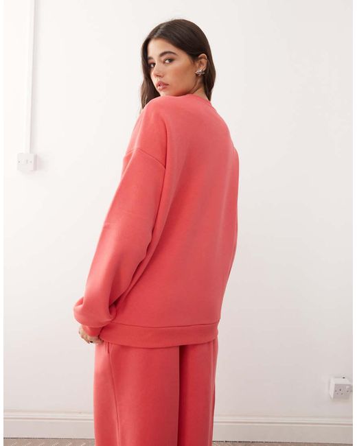 Collusion Red Heavyweight Boxy Sweat