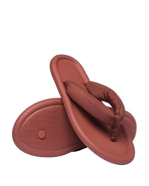 Havaianas Blue Maxi-Puff Boho Flip Flops