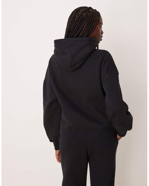 Abercrombie & Fitch Hoodie Met Logo Op De Borst in het Blue