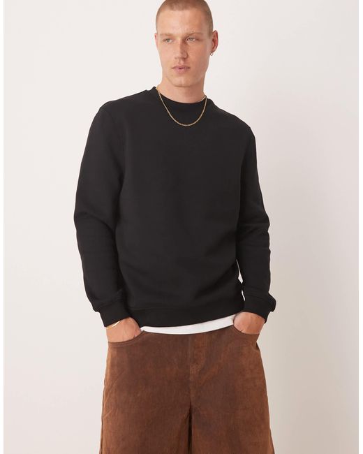 ASOS – essentials – sweatshirt in Black für Herren