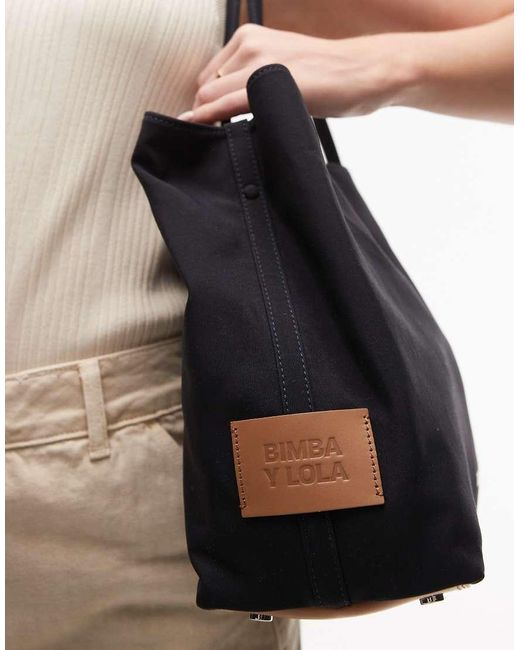 Borsa Shopping Grande Nera di Bimba Y Lola in Blue