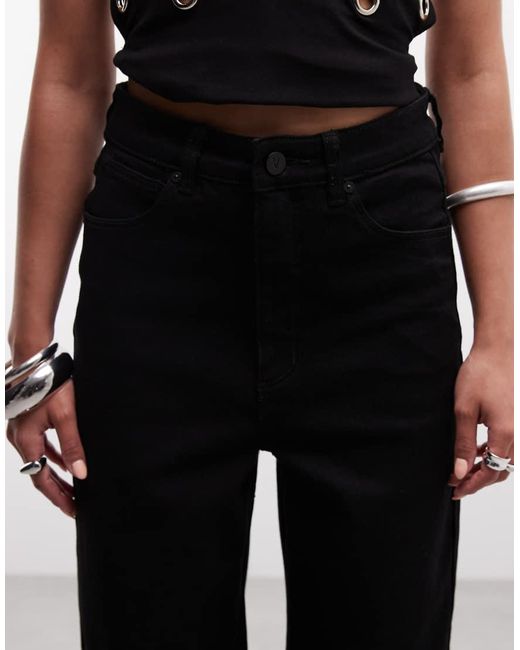 Abrand Jeans Black Abrand Petite 94 Nellie High Waist Wide Leg Jean