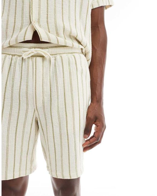 Jack & Jones Natural Co-Ord Texture Short for men