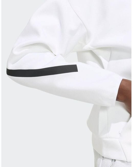 Adidas White Lifestyle Z. N.E. Full Zip Hoodie Kf6326