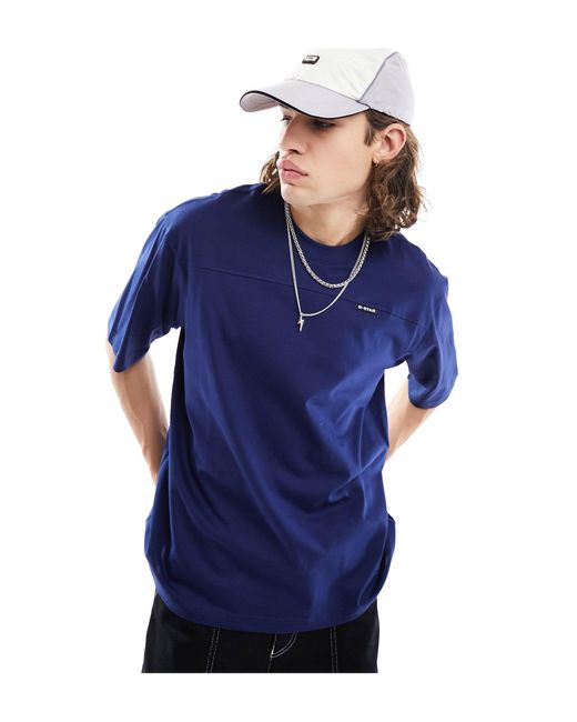 G-Star RAW Blue Boxy Base Oversized T-shirt for men