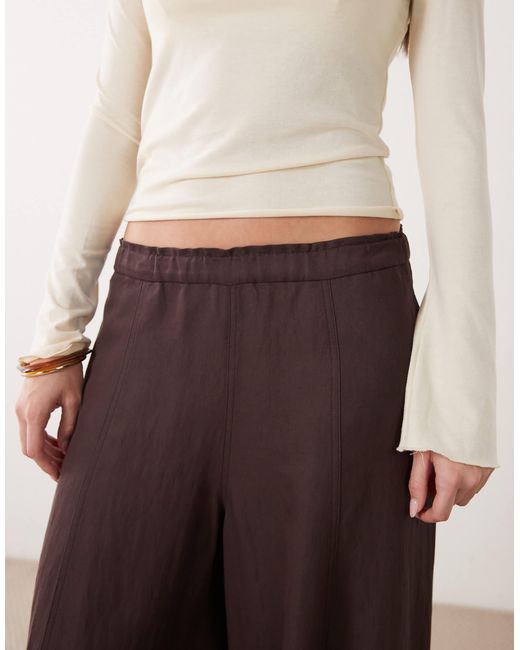 Mango Purple Relaxed Trouser
