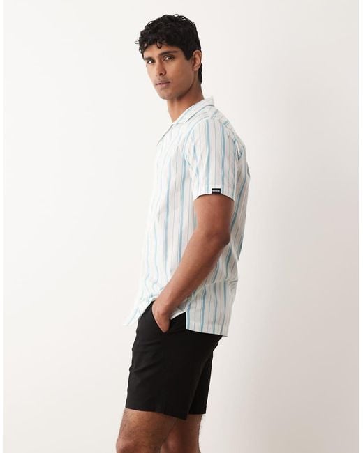 ASOS White Slim Fit Chino Shorts for men