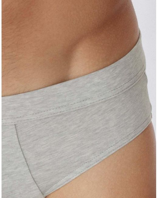 Tezenis White Stretch Cotton Briefs for men