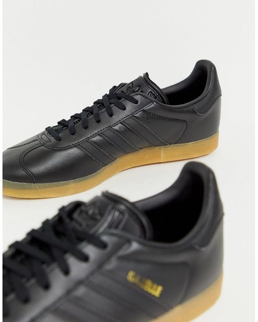adidas gazelle silver green womens adidas Gazelle Indoor Made In Italy 'Core Black' main image 1