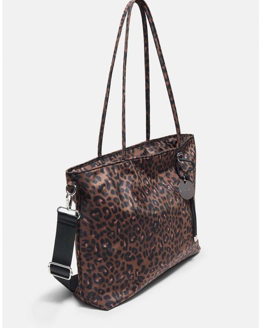 Stradivarius Brown Stoff-shopper