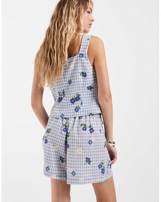 Vero Moda Blue Pull On Shorts