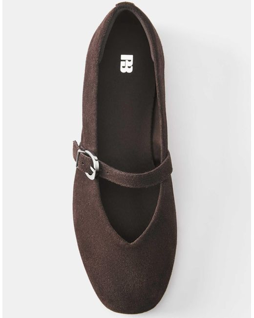 Pull&Bear White Leder-ballerinas