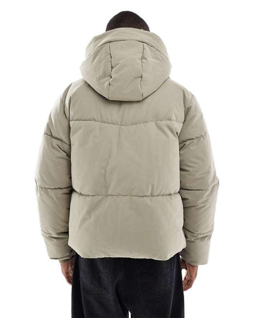 ASOS Natural Puffer Jacket for men