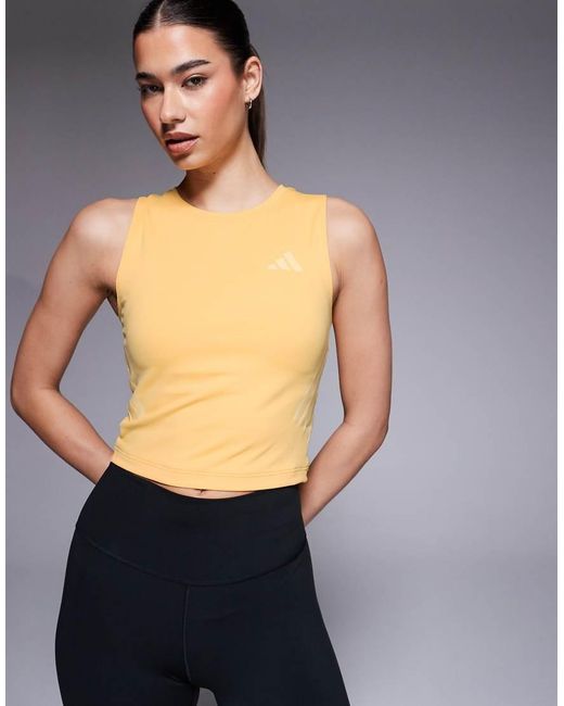 Adidas Originals Blue Adidas Training Adi365 Tank Top With Reflective Stripes