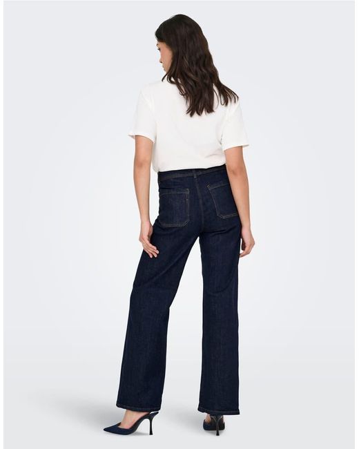 Jdy Jeans Met Wijde Pasvorm in het Blue