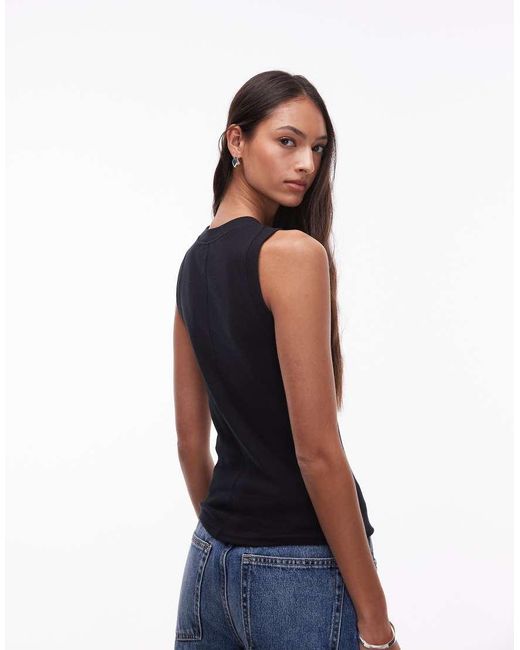 TOPSHOP Black Slim Tank