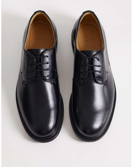 Mango Black 100% Leather Classic Brogue for men