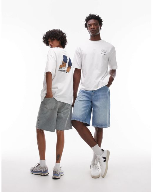 Timberland Blue My 6" Boots Backprint Oversized T-Shirt