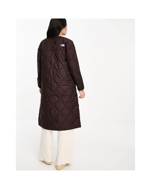 The North Face Black Ampato Long Quilted Liner Jacket