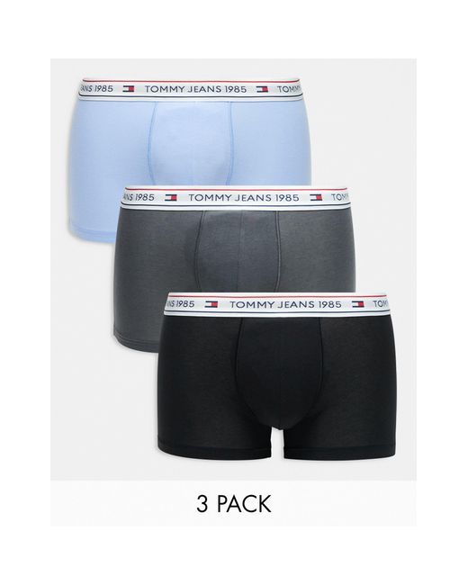 Tommy Hilfiger Tommy jeans – 2.0 essentials – 3er-pack trunks in White für Herren