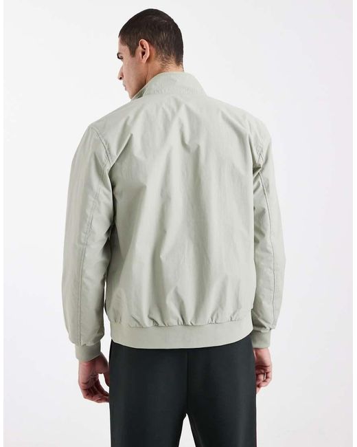 Fred Perry Gray Brentham Logo Jacket for men