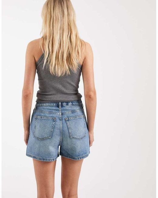 & Other Stories Blue Loose Fit Denim Shorts