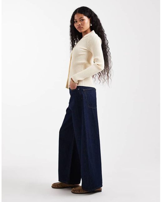Only Petite Blue Taylor High Waist Barrel Jeans