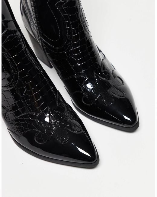 ASOS Black Heeled Chelsea Boots for men
