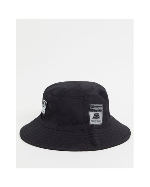 Cappello da pescatore nero di Bershka in Black da Uomo