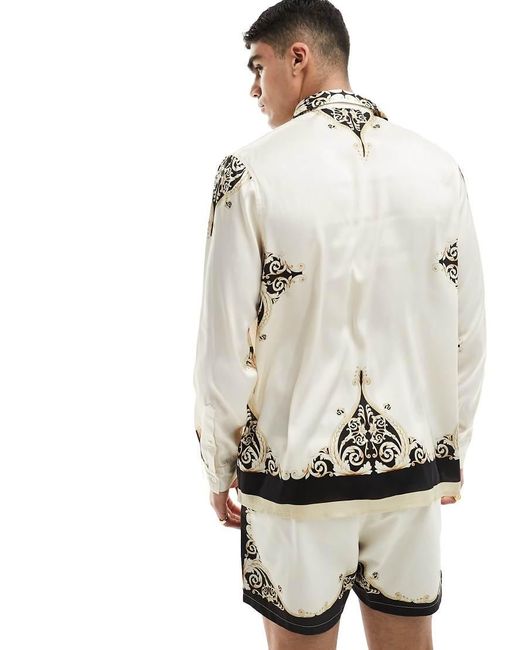 Camicia Comoda di ASOS in White da Uomo