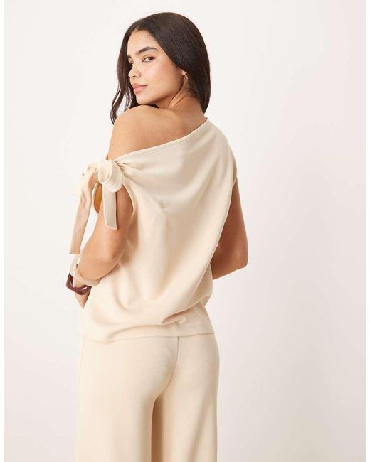 Top Monospalla Color Latticello di ASOS in Natural