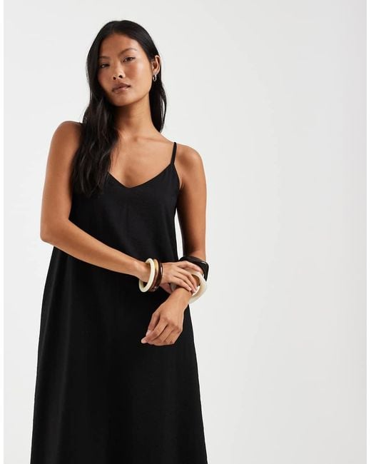 Only Petite Black Cami Maxi Dress