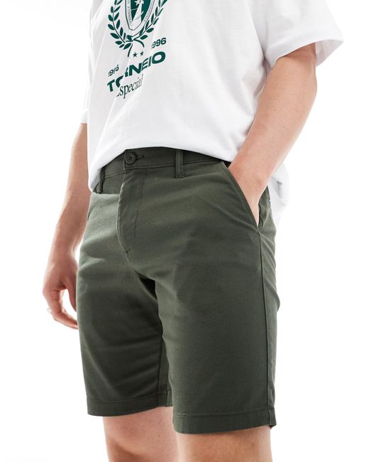 ASOS White Skinny Chino Shorts for men