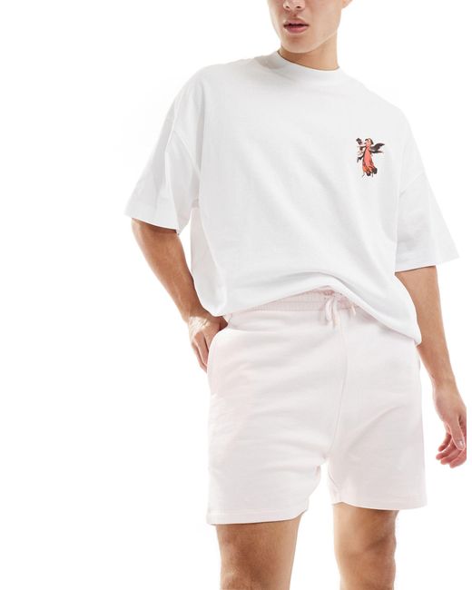ASOS – eng geschnittene shorts in White für Herren