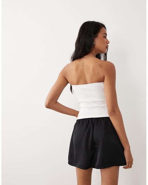 Gina Tricot White Super Stretch Tube Top