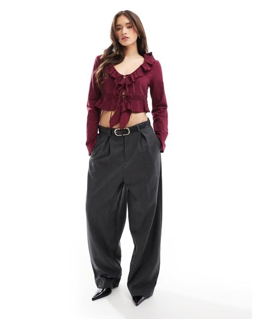 Bershka Red – oberteil