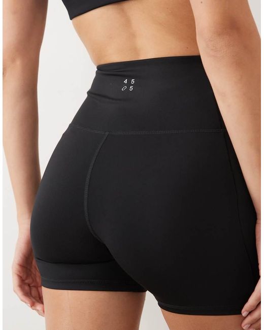 4505 Black Hourglass Active Waist Snatching High Rise 13cm legging Shorts
