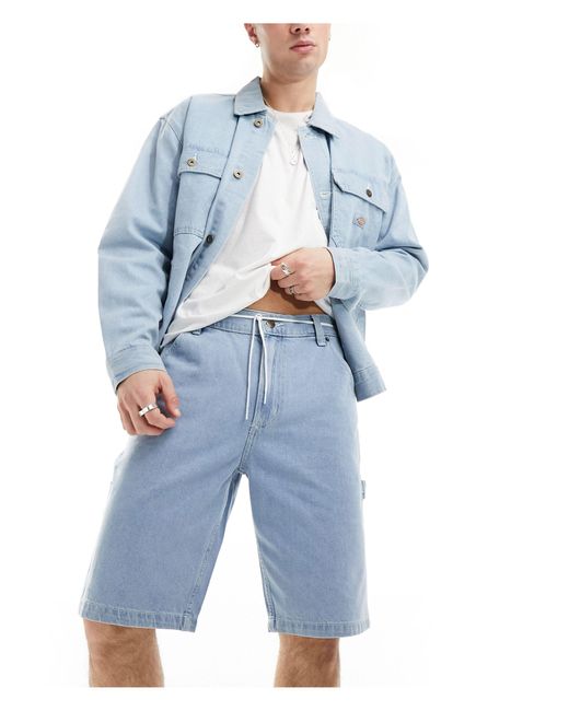 Dickies Blue Garyville Denim Shorts for men
