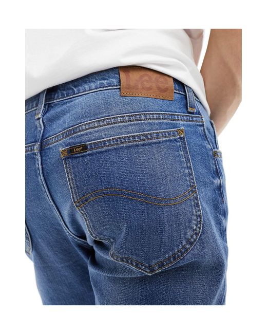 Rider - jeans slim lavaggio scuro vintage di Lee Jeans in Blue da Uomo