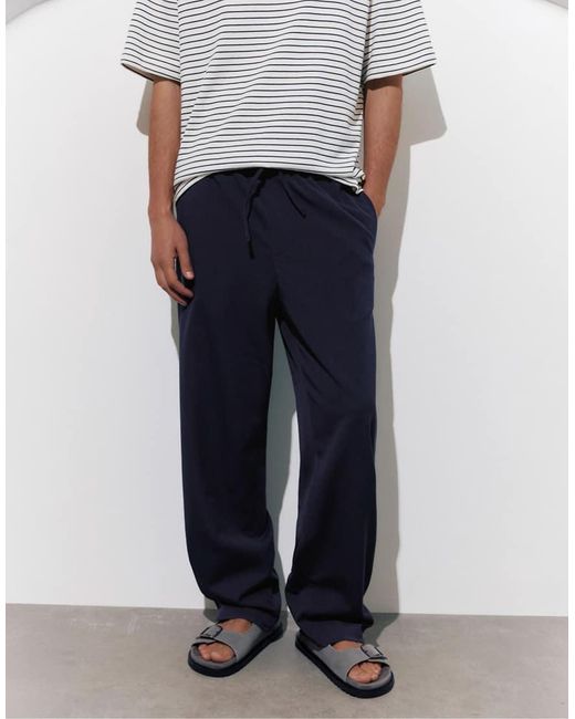 Pull&Bear Gray Tailored Fit joggers for men