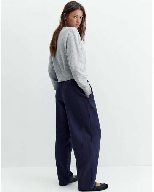 Pull&Bear Blue Barrel Fit Sweatpants